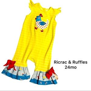 Ricrac and Ruffles 24mo jumper
